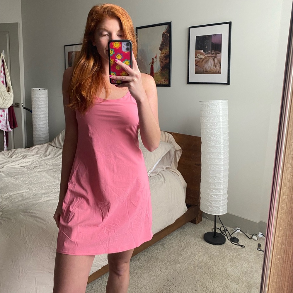 PINK OUTDOOR VOICES EXERCISE DRESS